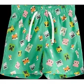 Lindex Minecraft Swim Shorts - Green - 98/104