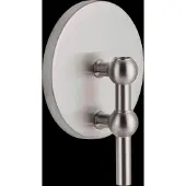 STOFF Nagel Wall Hanger - Brushed Chrome - Silver - 14.5X 11CM