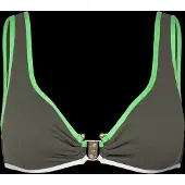 Seafolly Beach Bound Ring Front Tank - Khaki green - 40