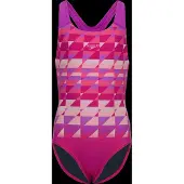 Speedo Print Splashback One Piece - Pink - 140