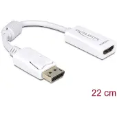 DeLOCK – Adapter Displayport 1.1 male to HDMI female, passive, white (61767)