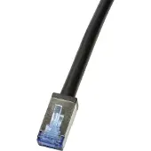 Logilink S/FTP Cat6A suojattu laitekaapeli ulkokäyttöön, 20m, musta