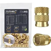 Ruthex M8 threaded insert – Rx-M8x12.7 - 20 pcs