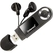 Intenso 3601490, MP3-soitin, 64 GB, LCD, USB 2.0, Musta, Mukana kuulokkeet