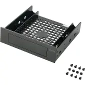 Akasa 2.5"/3.5" adapteri 5.25"-paikkaan, musta