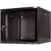 Logilink W15A54B, Seinään asennettava laitekehikko, 15U, 50 kg, Näppäinlukko, Musta