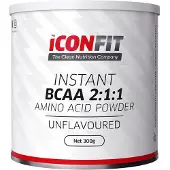 ICONFIT BCAA 2:1:1 aminohappojauhe, maustamaton, 300 g