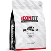 ICONFIT Whey Protein 80 proteiinijauhe, vanilija, 1 kg