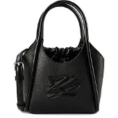 Karl Lagerfeld Autograph Käsilaukku Nahka 26 cm Musta