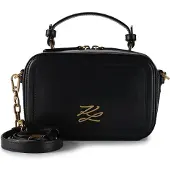 Karl Lagerfeld Autograph Käsilaukku Nahka 20.5 cm Musta