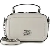 Karl Lagerfeld Autograph Käsilaukku Nahka 20.5 cm Valkoinen
