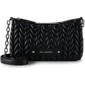 Karl Lagerfeld Weave Crossbody-laukku 26 cm Musta