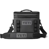 Yeti Hopper Flip 8L Cooler Bag, Charcoal Grey, cool bag with shoulder strap