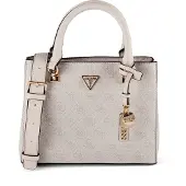 GUESS Käsilaukku 'Noelle' beige / valkoinen