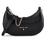 Patrizia pepe Daily Olkalaukku Nahka 22.5 cm Musta
