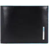 Piquadro Blue Square Korttikotelo Nahka 12 cm Musta