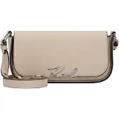 Karl Lagerfeld Signature Olkalaukku Nahka 24 cm Beige