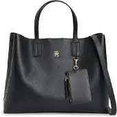 Tommy Hilfiger TH Icon Shopperit 36 cm Musta