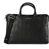 Mandarina Duck Mellow Urban Käsilaukku Nahka 40 cm Kannettavan tietokoneen taskun syvyys Musta