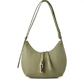 Furla Goccia Olkalaukku Nahka 22 cm Vihreä