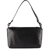 Mandarina Duck Mellow Leather Olkalaukku Nahka 30 cm Musta