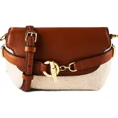Ralph Lauren Blaike Crossbody-laukku Nahka 18.5 cm Ruskea