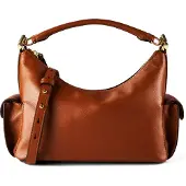 Ralph Lauren Nappa Leather Small Blaike Shoulder Bag - Brown - ONE SIZE