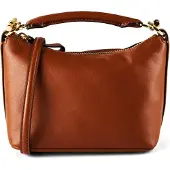 Ralph Lauren Blaike Mini bag olkalaukku Nahka 17 cm Ruskea