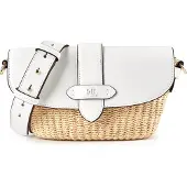 Ralph Lauren Lynden Olkalaukku Nahka 25.5 cm Valkoinen