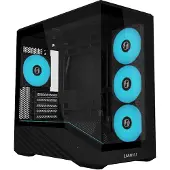 Lian Li Vector V100R MIX -micro-ATX-kotelo ikkunalla ja RGB-valaistuksella, musta