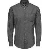 Only & Sons Onsniko Ls Melange Shirt - Black - S