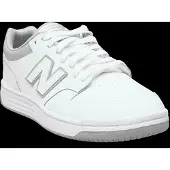 New Balance for man. BB480LV1 Leather Sneakers 480 white (37.5), Flat, Laces, Casual