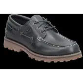 Timberland unisex for kids. TB0A2K8QEP81 Authentic Navy Leather Boat Shoes (36), Flat, Laces, Casual, children's fashion