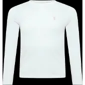 Ralph Lauren Cotton Jersey Long-Sleeve Tee - White - 132-140