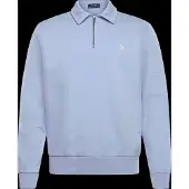 Ralph Lauren for man. 710B18911001 Blue terry sweatshirt with short zipper (L), Casual, Cotton