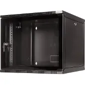 Logilink W06A54B, Seinään asennettava laitekehikko, 6U, 50 kg, Näppäinlukko, Musta