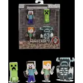 Jada Toys Minecraft Collector Figure 4-Pack, 6 Cm - Multi/patterned - ONE SIZE