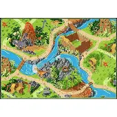 Usorteret Dino World Playmat - 95 X 133 Cm - Multi/patterned - ONE SIZE