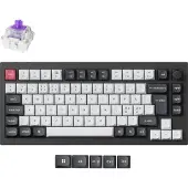 Keychron Q1 HE 75% mekaaninen näppäimistö, Gateron Double-Rail-kytkimet, musta