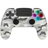 Freaks and Geeks - Wireless Controller for PS4 with 3,5mm jack slot - LED-White Camo (4)