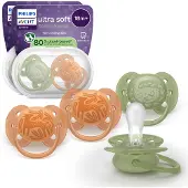 Philips Avent Ultra Soft tutti, yli 18 kk, 4 kpl, vihreä/oranssi