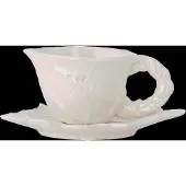Bloomingville Shellie Cup W/Saucer - Cream - 150 ML