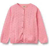 Wheat Knit Cardigan Maia Bubblegum Bubblegum 104 cm Vaaleanpunainen 104 cm Tytöt