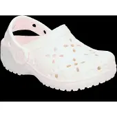 Crocs Classic Floral Cut Out Clog T - White - 25/26