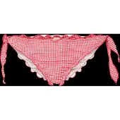 Pieces Pckia Frill Tie Edge Bikini Brief Bc - Red - S