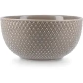 Lyngby Porcelæn Rhombe Earth skål 13 cm, clay
