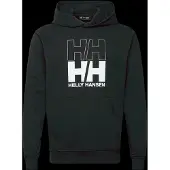 Helly Hansen Core Graphic Sweat Hoodie - Black - S