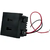 Shelly USB Charger for Wall Display Stand USB-laturi, musta