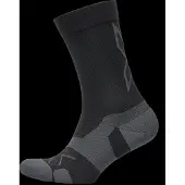 2XU Vectr Light Cushion Crew Sock Black/Titanium Treenisukat 38-41.5