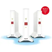 FRITZ! FRITZ!Mesh Set 4200 Wi-Fi 6E - Kaksois taajuus 4200 Mbit/s Punainen ja Valkoinen